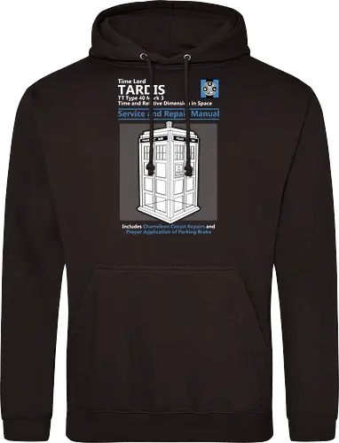 Blaue Polizeibox Zeitmaschine Technisches Servicehandbuch - Zeitmaschine Reparatur, Haynes Parodie Sci-Fi Kunst, Zeitreise Box Design, blaue Box Geek Druck, britisches technisches Handbuch Kunst, britisches Sci-Fi Shirt, Vintage Zeitmaschine Design, Sci-Fi Telefonzelle Druck, britische Haynes Parodie Kunst, Geek Sci-Fi Shirt, exklusive blaue Box Design, britische Serie Druck, Premium Sci-Fi technische Kunst, britisches Nerd Shirt, blaue Polizeibox technisches Handbuch - Standard Hoodie