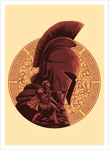 Man of Many Wiles  - Odysseus, Odyssey, greek mythology, homer - Artprint