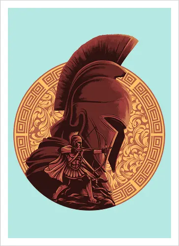Man of Many Wiles  - Odysseus, Odyssey, greek mythology, homer - Artprint