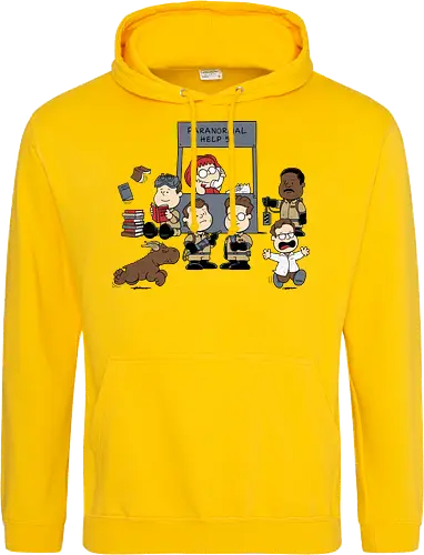 Kinder Geisterjäger Gruppe – Comics und Film Nostalgie Mashup - Nerd Nostalgie Shirt, Kinder Geisterjäger Gruppe Mashup, klassische Comics Film Crossover, 80er Nostalgie Kunst, Ghost, Peanuts, Charlie Brown, Lucy, Linus, Pigpen, mashup geek, süßes Crossover Kinder Druck, Geisterjagd süßes Design, Charles Schulz, Ghostbusters 1984, Comic Crossover Kunst, Nostalgie Geek Shirt, Kinder übernatürliche Jagd Design, klassischer Crossover Druck, nostalgische Mashup Kunst, Geek Nostalgie Shirt, exklusives süßes Crossover Design, Kinder Nostalgie Druck, amerikanische Crossover Kunst - Standard Hoodie