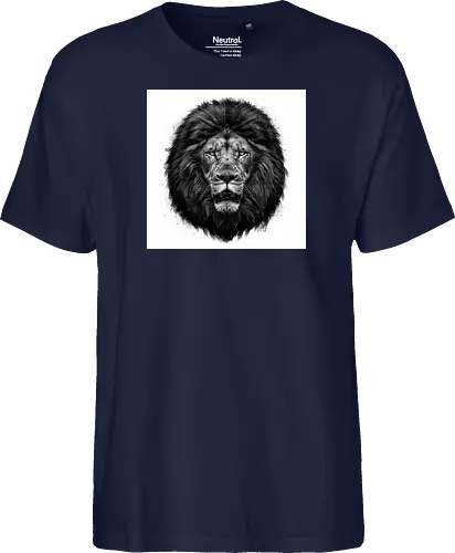Lion Charcoal Art - Fairtrade T-Shirt