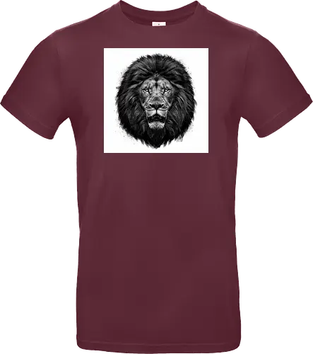 Lion Charcoal Art - Standard T-Shirt