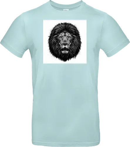 Lion Charcoal Art - Standard T-Shirt