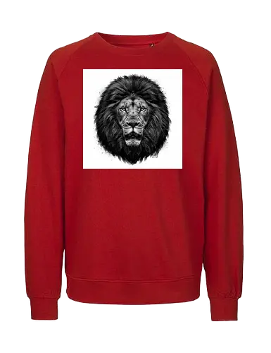 Lion Charcoal Art - Fairtrade Sweatshirt