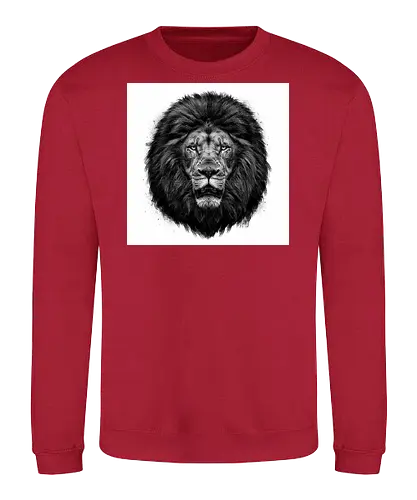 Lion Charcoal Art - Sweatshirt