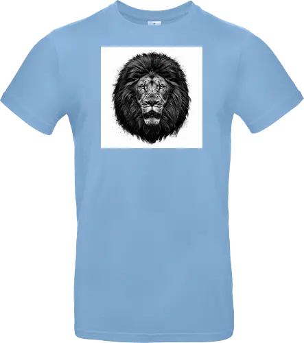 Lion Charcoal Art - Standard T-Shirt