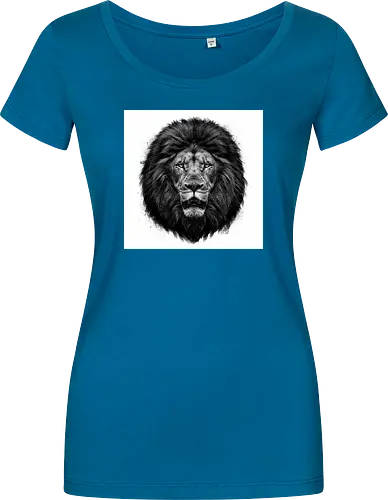 Lion Charcoal Art - Women T-Shirt