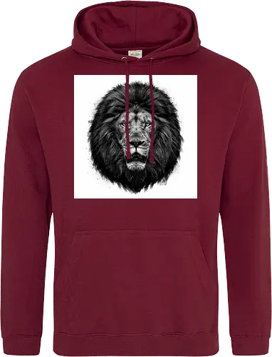 Lion Charcoal Art - Standard Hoodie