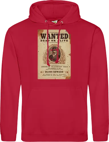 Classic Vintage wild West Wanted Poster - Classic, Outlaw, Historic, Wanted Poster, Vintage, Wild West, Retro, Old West, Dead or Alive, Cowboy - Standard Hoodie
