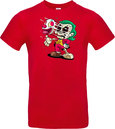 Freaky Clown Schurke – Dunkle Cartoon Horror Underground - freaky Clown Schurke Art, Cartoon Horror Underground, Schurke Clown dunkles Shirt, Horror Cartoon Clown, grünes Haar Schurke Art, Joker, dunkles Pop Art Schurke, alternativer freaky Clown, verrückte Cartoon Mode, chaotischer Skelett Clown Art, Underground dunkles Geek, Horror Nostalgie Schurke, Punk Clown Cartoon, alternative Cartoon Shirt, dunkle Retro Schurke Art, chaotischer grüner Cartoon Clown - Standard T-Shirt