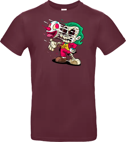 Freaky Clown Schurke – Dunkle Cartoon Horror Underground - freaky Clown Schurke Art, Cartoon Horror Underground, Schurke Clown dunkles Shirt, Horror Cartoon Clown, grünes Haar Schurke Art, Joker, dunkles Pop Art Schurke, alternativer freaky Clown, verrückte Cartoon Mode, chaotischer Skelett Clown Art, Underground dunkles Geek, Horror Nostalgie Schurke, Punk Clown Cartoon, alternative Cartoon Shirt, dunkle Retro Schurke Art, chaotischer grüner Cartoon Clown - Standard T-Shirt