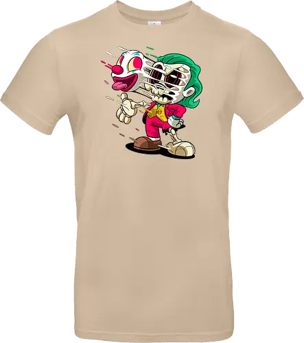 Freaky Clown Schurke – Dunkle Cartoon Horror Underground - freaky Clown Schurke Art, Cartoon Horror Underground, Schurke Clown dunkles Shirt, Horror Cartoon Clown, grünes Haar Schurke Art, Joker, dunkles Pop Art Schurke, alternativer freaky Clown, verrückte Cartoon Mode, chaotischer Skelett Clown Art, Underground dunkles Geek, Horror Nostalgie Schurke, Punk Clown Cartoon, alternative Cartoon Shirt, dunkle Retro Schurke Art, chaotischer grüner Cartoon Clown - Standard T-Shirt