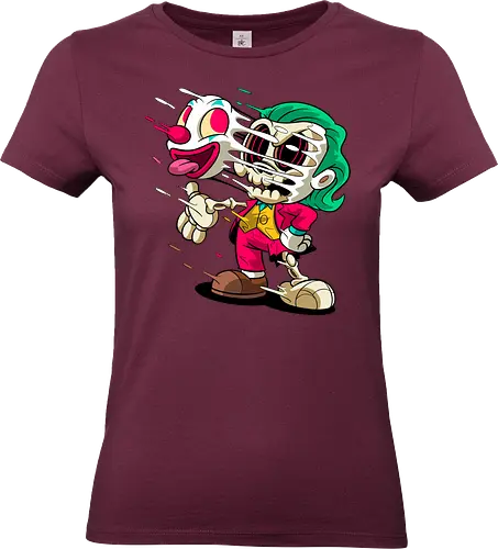 Freaky Clown Schurke – Dunkle Cartoon Horror Underground - freaky Clown Schurke Art, Cartoon Horror Underground, Schurke Clown dunkles Shirt, Horror Cartoon Clown, grünes Haar Schurke Art, Joker, dunkles Pop Art Schurke, alternativer freaky Clown, verrückte Cartoon Mode, chaotischer Skelett Clown Art, Underground dunkles Geek, Horror Nostalgie Schurke, Punk Clown Cartoon, alternative Cartoon Shirt, dunkle Retro Schurke Art, chaotischer grüner Cartoon Clown - Standard T-Shirt (Women)