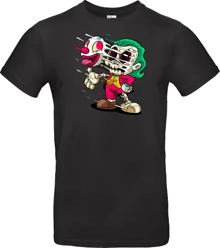 Freaky Clown Schurke – Dunkle Cartoon Horror Underground - freaky Clown Schurke Art, Cartoon Horror Underground, Schurke Clown dunkles Shirt, Horror Cartoon Clown, grünes Haar Schurke Art, Joker, dunkles Pop Art Schurke, alternativer freaky Clown, verrückte Cartoon Mode, chaotischer Skelett Clown Art, Underground dunkles Geek, Horror Nostalgie Schurke, Punk Clown Cartoon, alternative Cartoon Shirt, dunkle Retro Schurke Art, chaotischer grüner Cartoon Clown - Standard T-Shirt