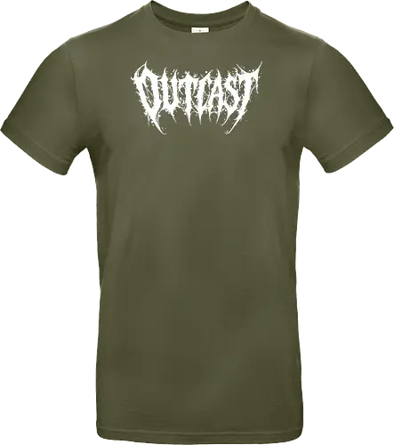 Outcast - outcast, death metal, metal logo, metalcore, goth aesthetic, hardcore, black metal, alternative style, outsider, grunge, punk rock, edgy design, underground, heavy metal, dark aesthetic, band style, brutal logo, alternative fashion, anti-mainstream - Standard T-Shirt