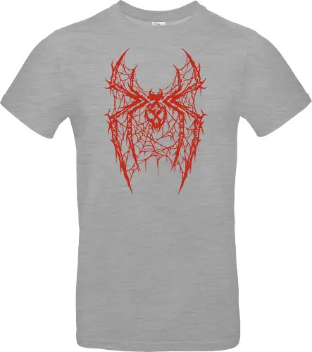 Spider Core - death metal, heavy metal, metalhead, spider, metal logo, dark aesthetic, gothic, cyber sigilism, anti hero, spiderweb, deathcore, streetwear, dark art, grunge, metal band - Standard T-Shirt