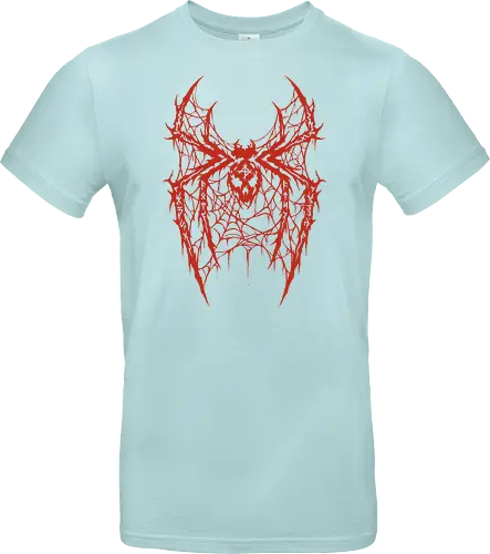Spider Core - death metal, heavy metal, metalhead, spider, metal logo, dark aesthetic, gothic, cyber sigilism, anti hero, spiderweb, deathcore, streetwear, dark art, grunge, metal band - Standard T-Shirt