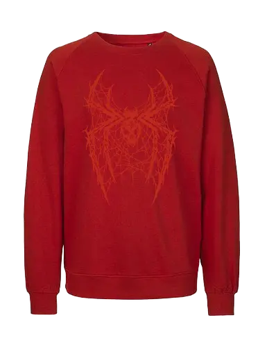 Spider Core - death metal, heavy metal, metalhead, spider, metal logo, dark aesthetic, gothic, cyber sigilism, anti hero, spiderweb, deathcore, streetwear, dark art, grunge, metal band - Fairtrade Sweatshirt