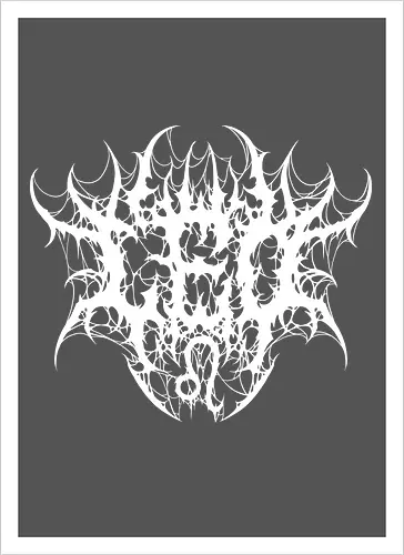 Leo Heavy Metal Style - dark aesthetic, leo zodiac, death metal, astrology, leo sign, metalhead, black metal, gothic astrology, heavy metal, deathcore, cyber sigilism, zodiac sign, horoscopes, edgy typography, dark art - Artprint