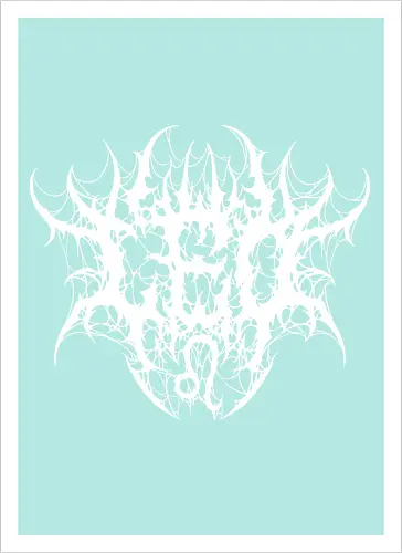 Leo Heavy Metal Style - dark aesthetic, leo zodiac, death metal, astrology, leo sign, metalhead, black metal, gothic astrology, heavy metal, deathcore, cyber sigilism, zodiac sign, horoscopes, edgy typography, dark art - Artprint