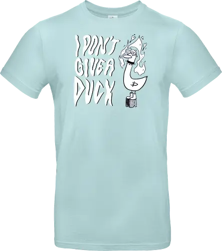 I Don't Give A Duck - Rock, Punk, Edgy, Duck, Statement, Spruch, Typo, Funny, Ente, Goose, Gans - Standard T-Shirt