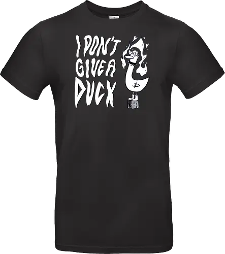 I Don't Give A Duck - Rock, Punk, Edgy, Duck, Statement, Spruch, Typo, Funny, Ente, Goose, Gans - Standard T-Shirt
