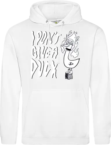 I Don't Give A Duck - Rock, Punk, Edgy, Duck, Statement, Spruch, Typo, Funny, Ente, Goose, Gans - Standard Hoodie