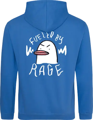 Fueled By Rage - Duck, Ente, Spruch, Typo, Statement, Edgy - Standard Hoodie