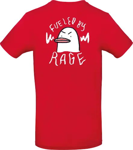 Fueled By Rage - Duck, Ente, Spruch, Typo, Statement, Edgy - Standard T-Shirt