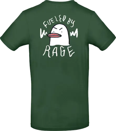Fueled By Rage - Duck, Ente, Spruch, Typo, Statement, Edgy - Standard T-Shirt