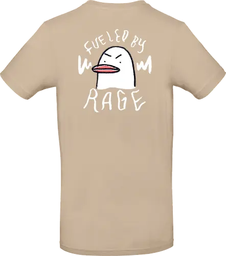 Fueled By Rage - Duck, Ente, Spruch, Typo, Statement, Edgy - Standard T-Shirt