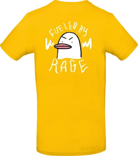 Fueled By Rage - Duck, Ente, Spruch, Typo, Statement, Edgy - Standard T-Shirt