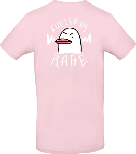 Fueled By Rage - Duck, Ente, Spruch, Typo, Statement, Edgy - Standard T-Shirt