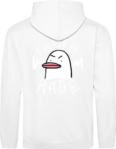 Fueled By Rage - Duck, Ente, Spruch, Typo, Statement, Edgy - Standard Hoodie