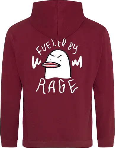Fueled By Rage - Duck, Ente, Spruch, Typo, Statement, Edgy - Standard Hoodie