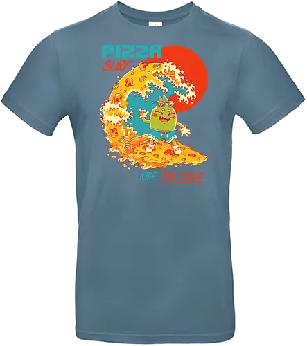 PIZZA SURF - pizza party, cute, joke, funny, pizza, surf, summer, cool, vacation - Standard T-Shirt