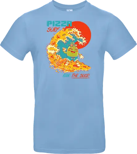 PIZZA SURF - pizza party, cute, joke, funny, pizza, surf, summer, cool, vacation - Standard T-Shirt