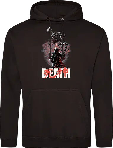 Death Rider Anime - Bible, Skull, Skeleton, Post-apocalyptic, Apocalypse, Armageddon, Grim Reaper, Horse, Death God, Death, Angel Of Death, Rider, Anime, Poster, Manga, Japanese Art, Japanese, Mashup - Standard Hoodie