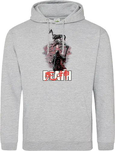 Death Rider Anime - Bible, Skull, Skeleton, Post-apocalyptic, Apocalypse, Armageddon, Grim Reaper, Horse, Death God, Death, Angel Of Death, Rider, Anime, Poster, Manga, Japanese Art, Japanese, Mashup - Standard Hoodie