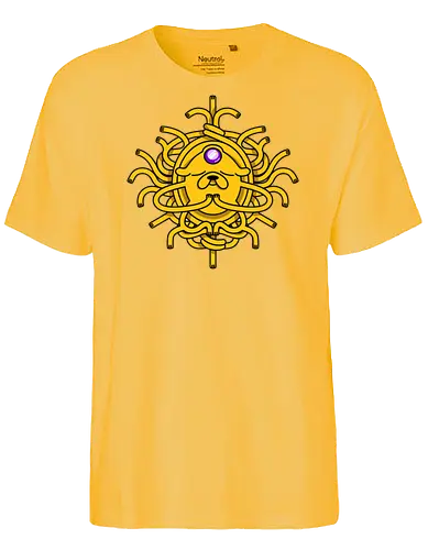 Third Eye Jake Cartoon - Hund, Gelb, Cartoon, Zeichentrickfilm, Drittes Auge, Jake, Fanart - Fairtrade T-Shirt