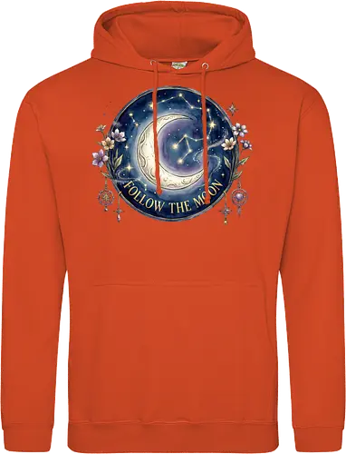 Magic Moon and Stars Night Sky Graphic design - CelestialDesign, MoonAndStars, NightSkyArt, StarryNight, CosmicVibes, MagicMoon, AstronomyLover, DreamyAesthetic, NightSkyDesign - Standard Hoodie