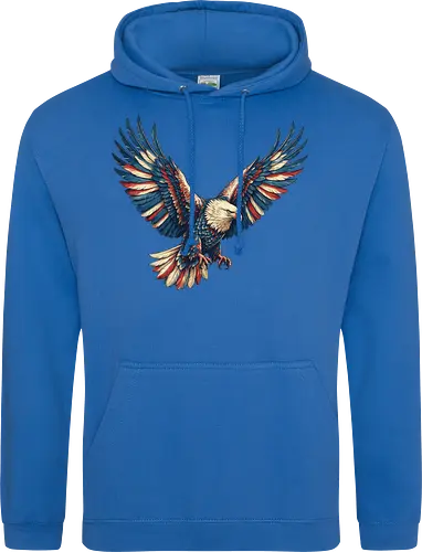 Majestätischer Adler - > EagleDesign, MajesticEagle, FreedomVibes, BirdOfPrey, WildlifeArt, PowerfulEagle, AmericanSymbol, AnimalGraphic, NatureLovers - Standard Hoodie