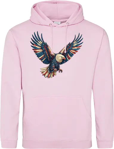 Majestätischer Adler - > EagleDesign, MajesticEagle, FreedomVibes, BirdOfPrey, WildlifeArt, PowerfulEagle, AmericanSymbol, AnimalGraphic, NatureLovers - Standard Hoodie