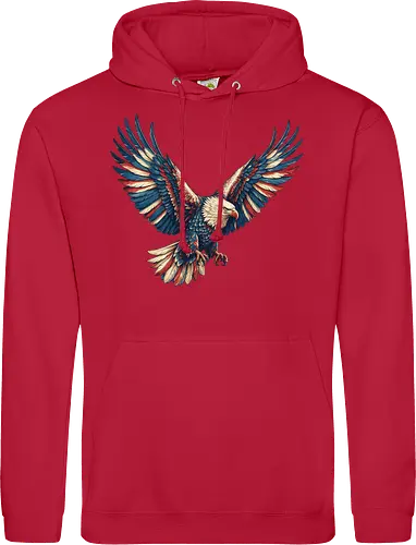 Majestätischer Adler - > EagleDesign, MajesticEagle, FreedomVibes, BirdOfPrey, WildlifeArt, PowerfulEagle, AmericanSymbol, AnimalGraphic, NatureLovers - Standard Hoodie