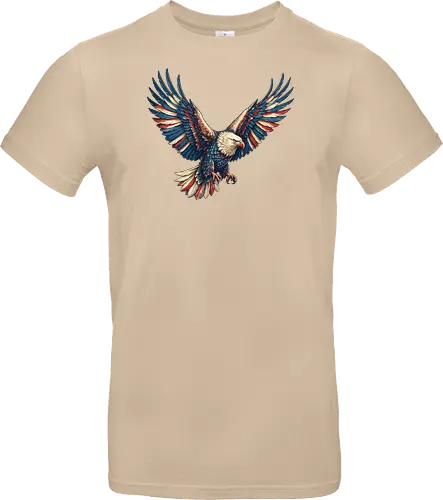 Majestätischer Adler - > EagleDesign, MajesticEagle, FreedomVibes, BirdOfPrey, WildlifeArt, PowerfulEagle, AmericanSymbol, AnimalGraphic, NatureLovers - Standard T-Shirt