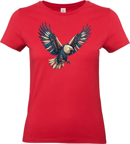 Majestätischer Adler - > EagleDesign, MajesticEagle, FreedomVibes, BirdOfPrey, WildlifeArt, PowerfulEagle, AmericanSymbol, AnimalGraphic, NatureLovers - Standard T-Shirt (Women)