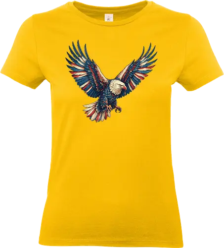 Majestätischer Adler - > EagleDesign, MajesticEagle, FreedomVibes, BirdOfPrey, WildlifeArt, PowerfulEagle, AmericanSymbol, AnimalGraphic, NatureLovers - Standard T-Shirt (Women)