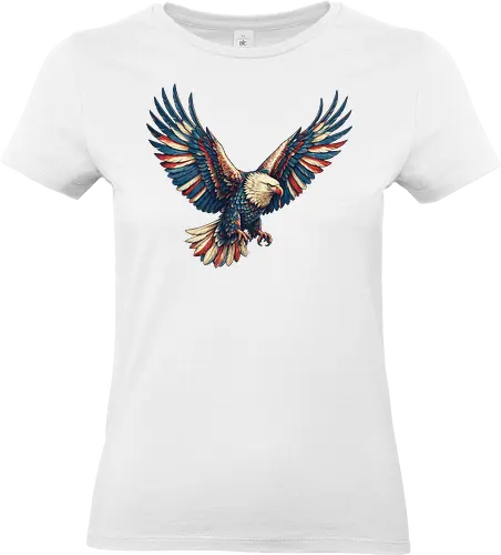 Majestätischer Adler - > EagleDesign, MajesticEagle, FreedomVibes, BirdOfPrey, WildlifeArt, PowerfulEagle, AmericanSymbol, AnimalGraphic, NatureLovers - Standard T-Shirt (Women)