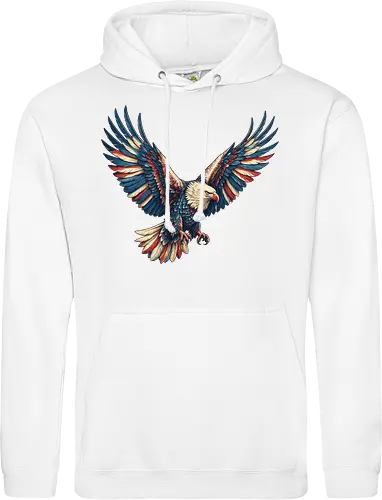 Majestätischer Adler - > EagleDesign, MajesticEagle, FreedomVibes, BirdOfPrey, WildlifeArt, PowerfulEagle, AmericanSymbol, AnimalGraphic, NatureLovers - Standard Hoodie