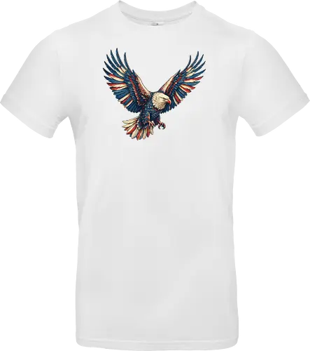 Majestätischer Adler - > EagleDesign, MajesticEagle, FreedomVibes, BirdOfPrey, WildlifeArt, PowerfulEagle, AmericanSymbol, AnimalGraphic, NatureLovers - Standard T-Shirt